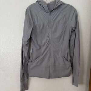 Like new Lulumoon Gray Hooded Jacket